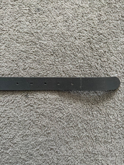 Maison Margiela Grey Leather Conway Buckle Belt