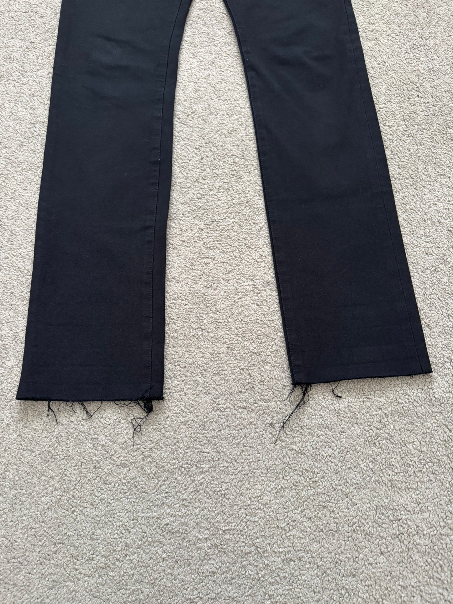 SS10 Dior Homme by Kris Van Assche MIJ Black Rayon Denim Jeans