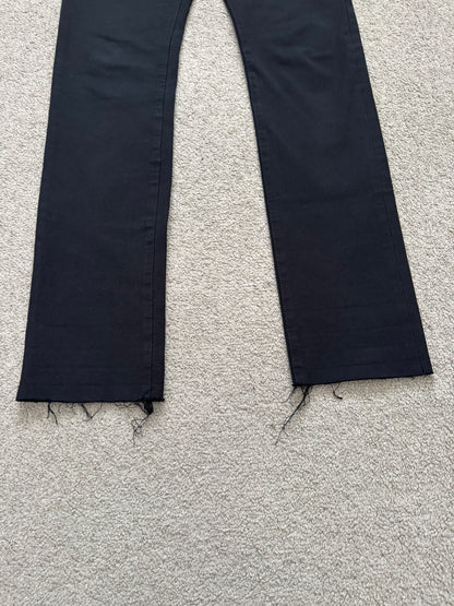 SS10 Dior Homme by Kris Van Assche MIJ Black Rayon Denim Jeans