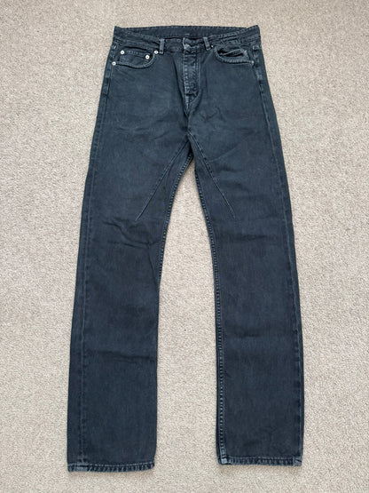 SS20 Rick Owens DRKSHDW Faded Washed Torrance Cut Denim Jeans