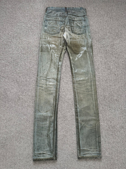 SS04 Dior Homme by Hedi Slimane “Bleu Claire” Waxed Denim Jeans