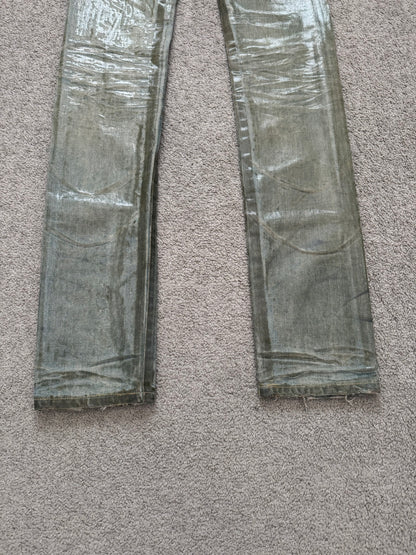 SS04 Dior Homme by Hedi Slimane “Bleu Claire” Waxed Denim Jeans