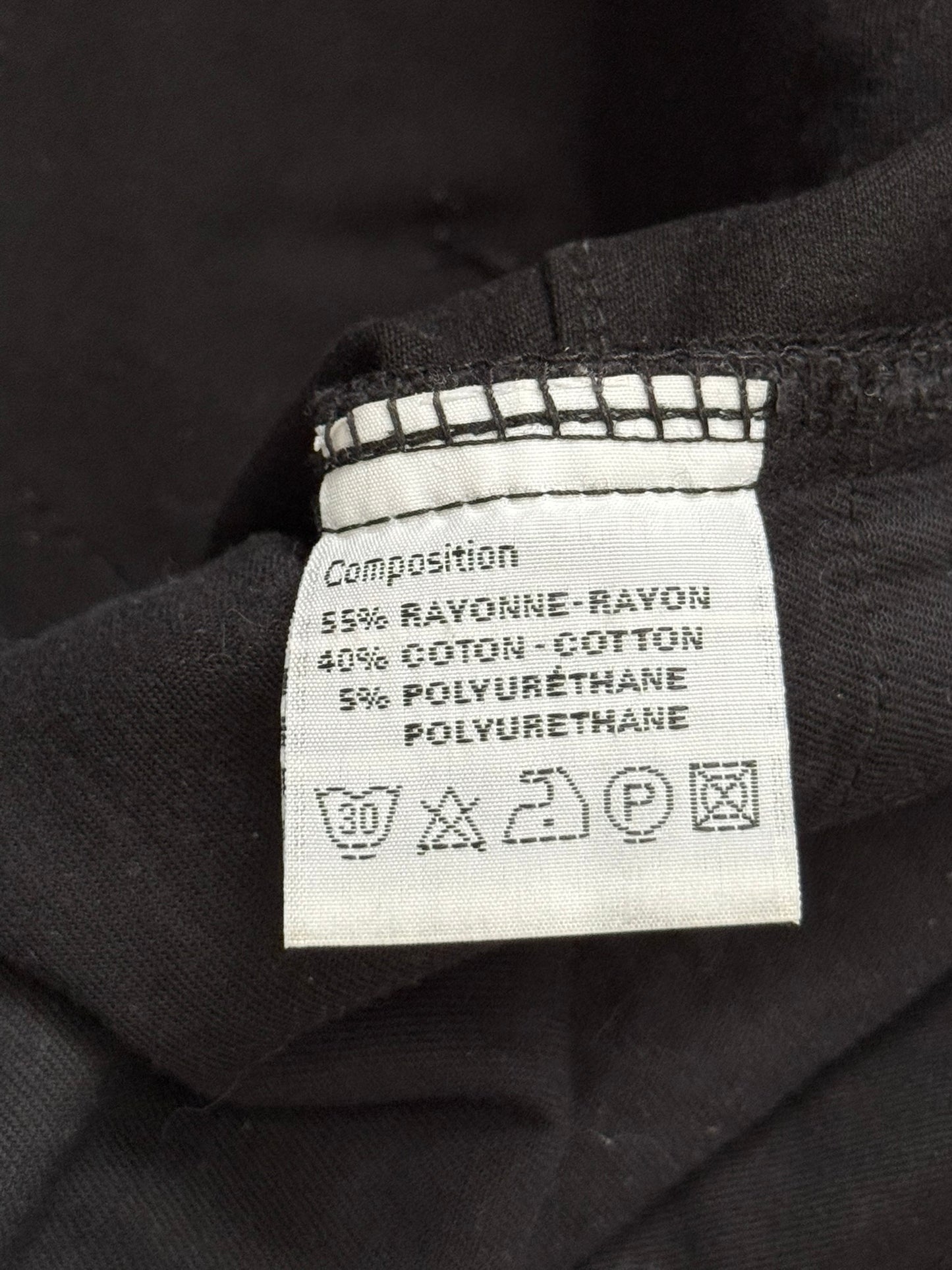 SS10 Dior Homme by Kris Van Assche MIJ Black Rayon Denim Jeans