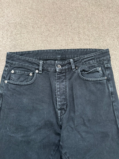 SS20 Rick Owens DRKSHDW Faded Washed Torrance Cut Denim Jeans