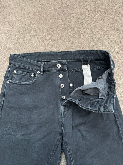 SS20 Rick Owens DRKSHDW Faded Washed Torrance Cut Denim Jeans