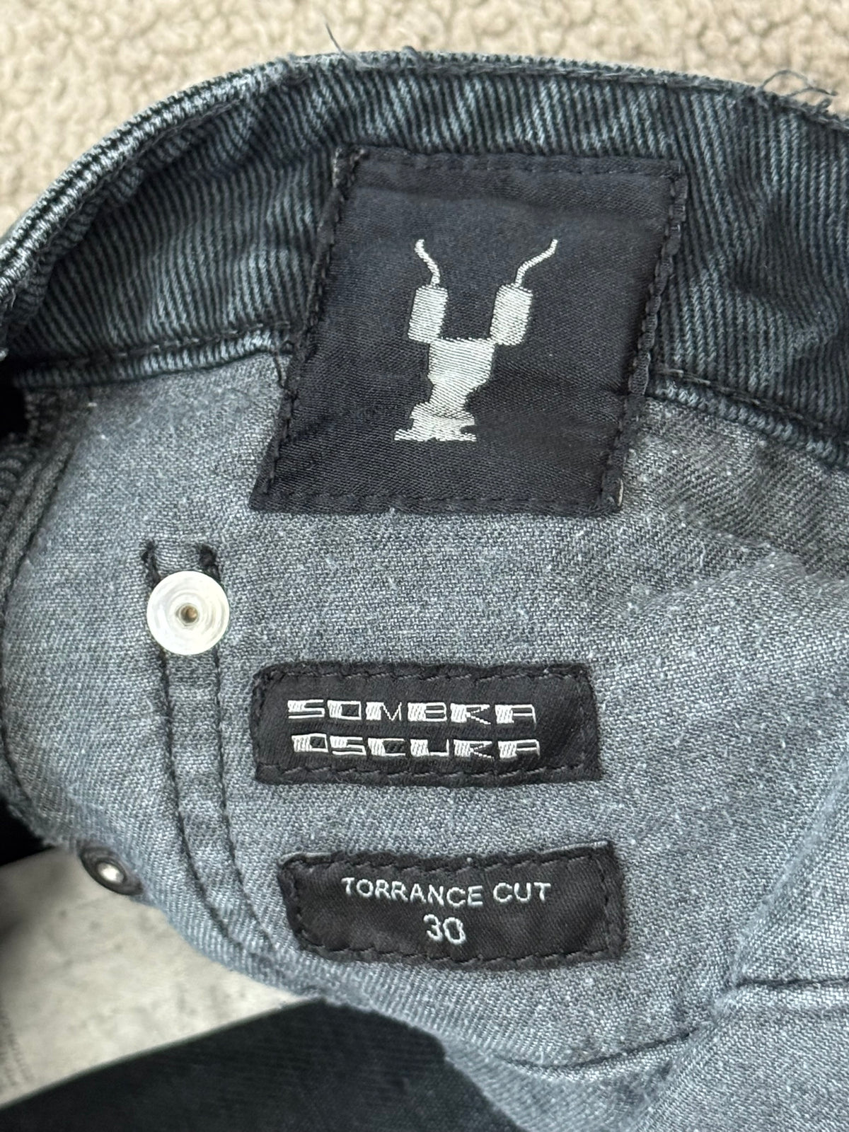 SS20 Rick Owens DRKSHDW Faded Washed Torrance Cut Denim Jeans