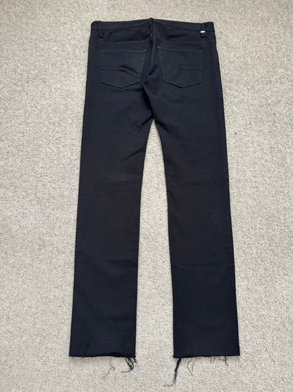 SS10 Dior Homme by Kris Van Assche MIJ Black Rayon Denim Jeans