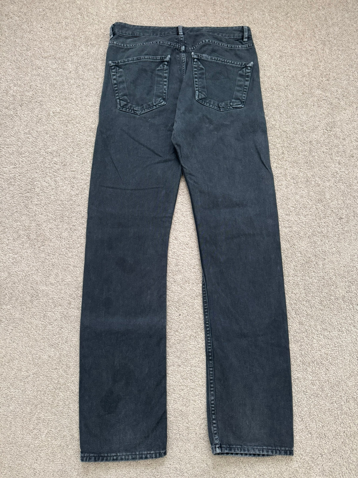 SS20 Rick Owens DRKSHDW Faded Washed Torrance Cut Denim Jeans
