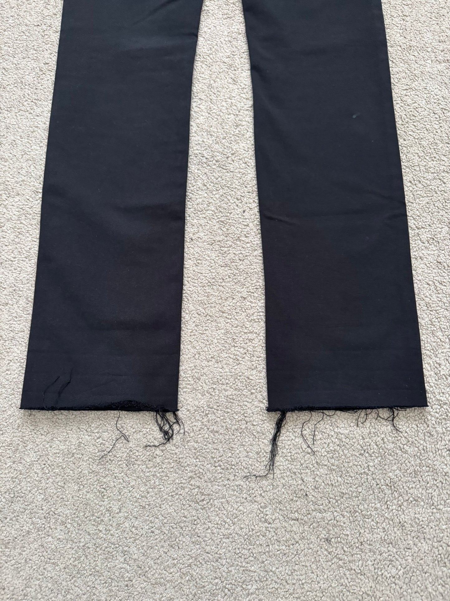 SS10 Dior Homme by Kris Van Assche MIJ Black Rayon Denim Jeans