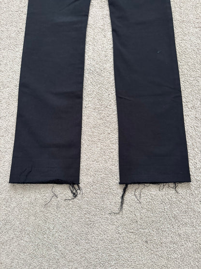 SS10 Dior Homme by Kris Van Assche MIJ Black Rayon Denim Jeans