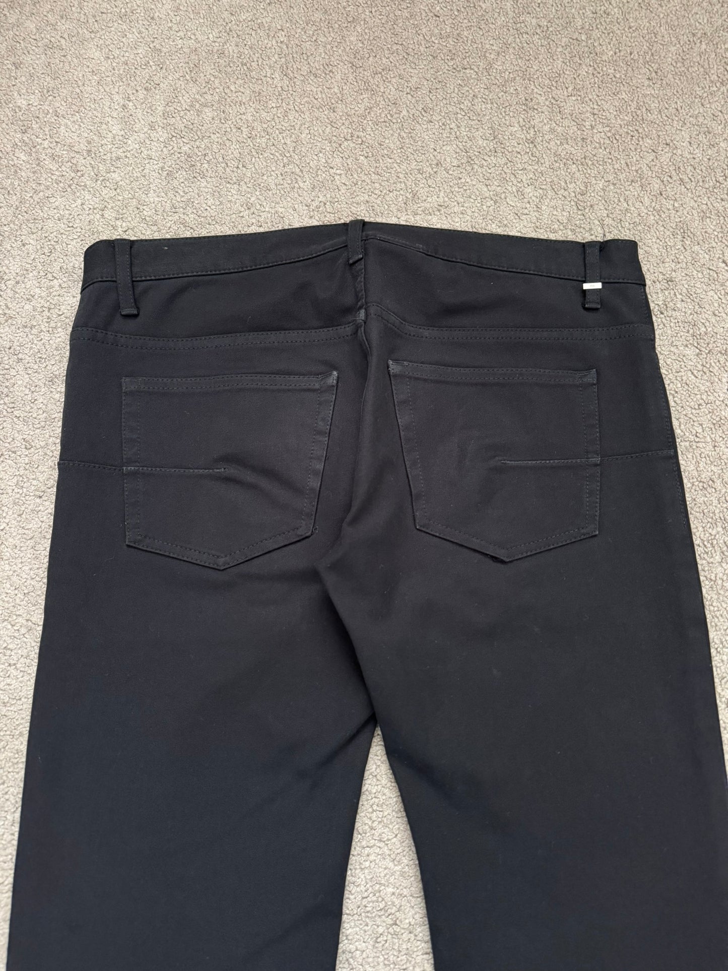 SS10 Dior Homme by Kris Van Assche MIJ Black Rayon Denim Jeans