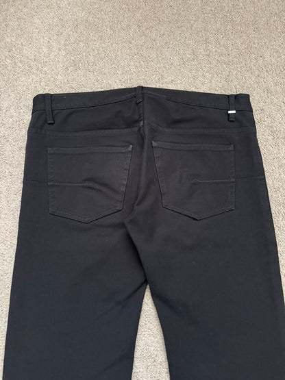 SS10 Dior Homme by Kris Van Assche MIJ Black Rayon Denim Jeans