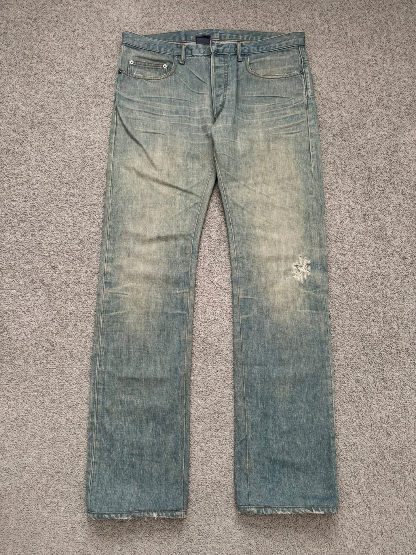 SS04 Dior Homme by Hedi Slimane “Bleu Claire” Washed Denim Jeans