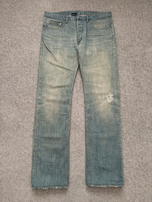 SS04 Dior Homme by Hedi Slimane “Bleu Claire” Washed Denim Jeans