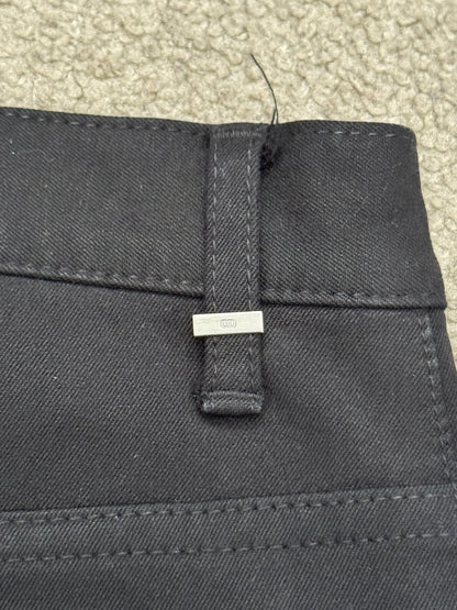 SS10 Dior Homme by Kris Van Assche MIJ Black Rayon Denim Jeans