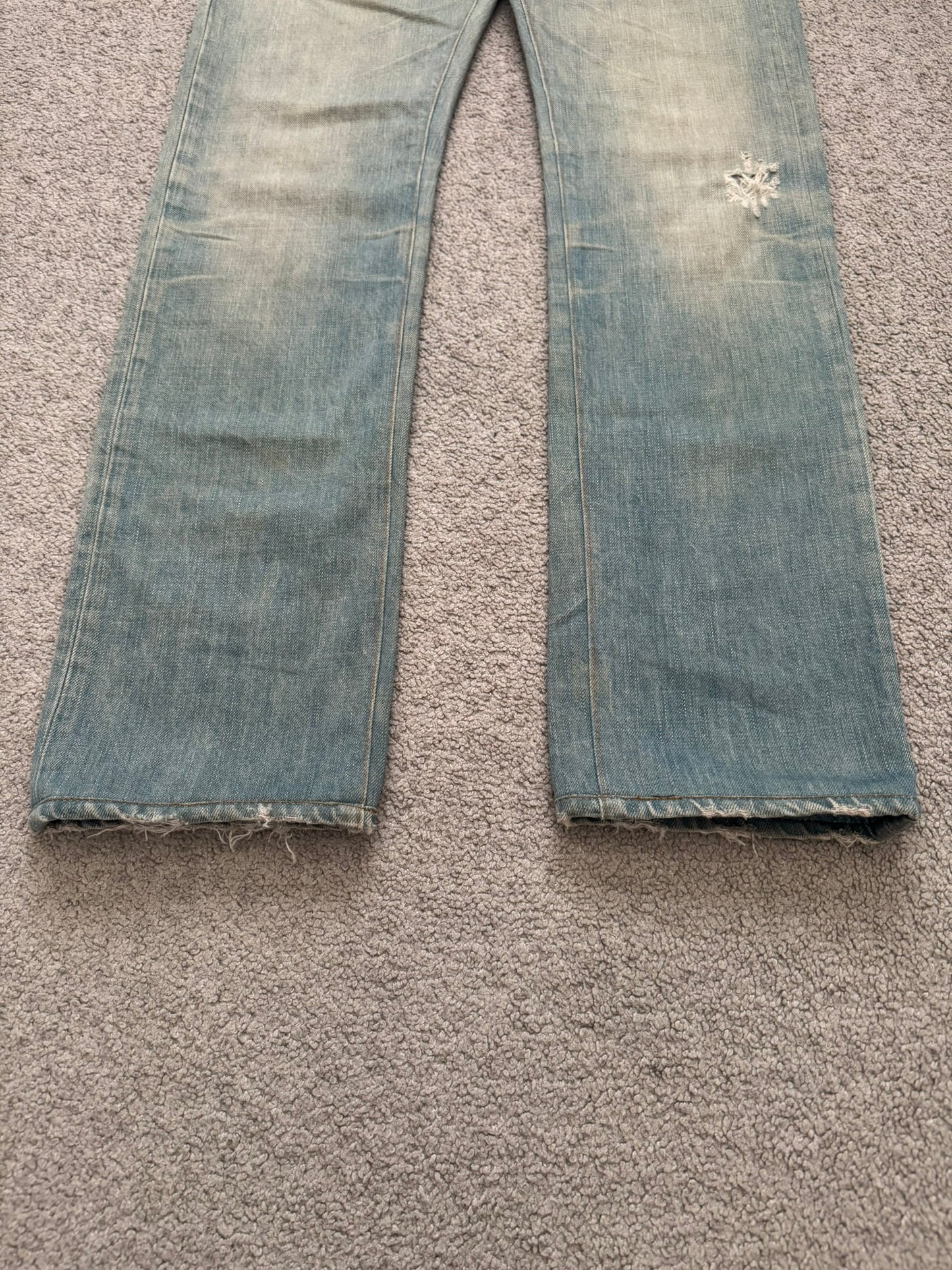SS04 Dior Homme by Hedi Slimane “Bleu Claire” Washed Denim Jeans