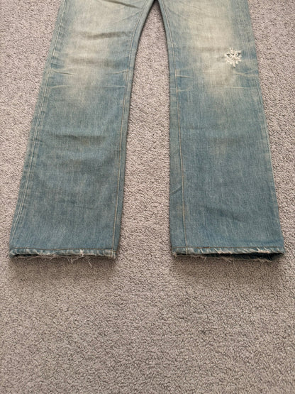 SS04 Dior Homme by Hedi Slimane “Bleu Claire” Washed Denim Jeans