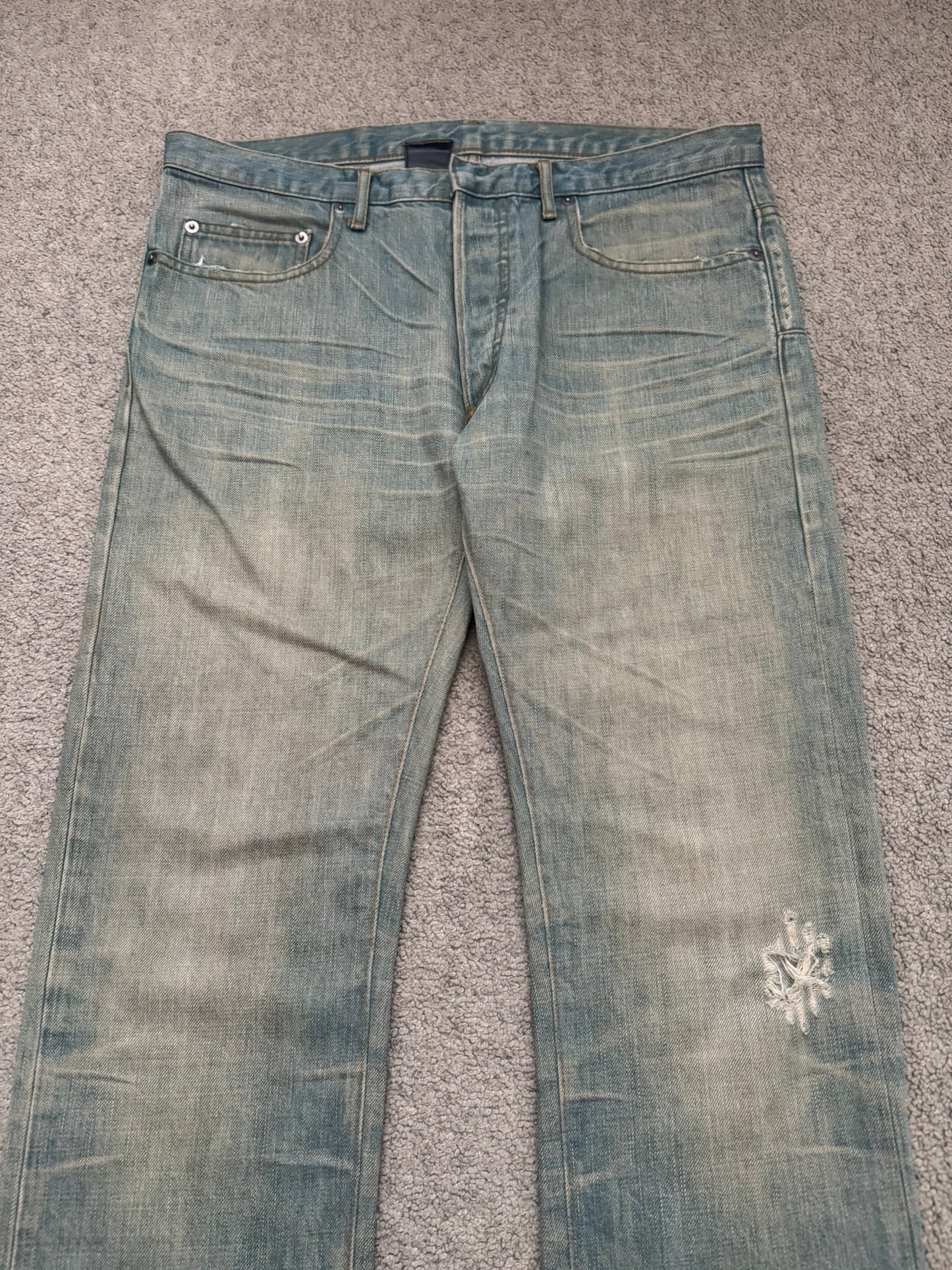 SS04 Dior Homme by Hedi Slimane “Bleu Claire” Washed Denim Jeans