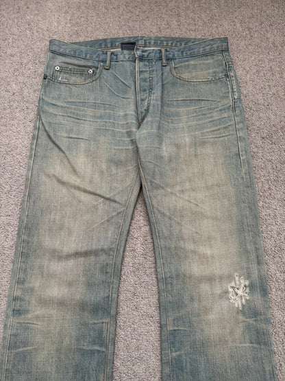 SS04 Dior Homme by Hedi Slimane “Bleu Claire” Washed Denim Jeans