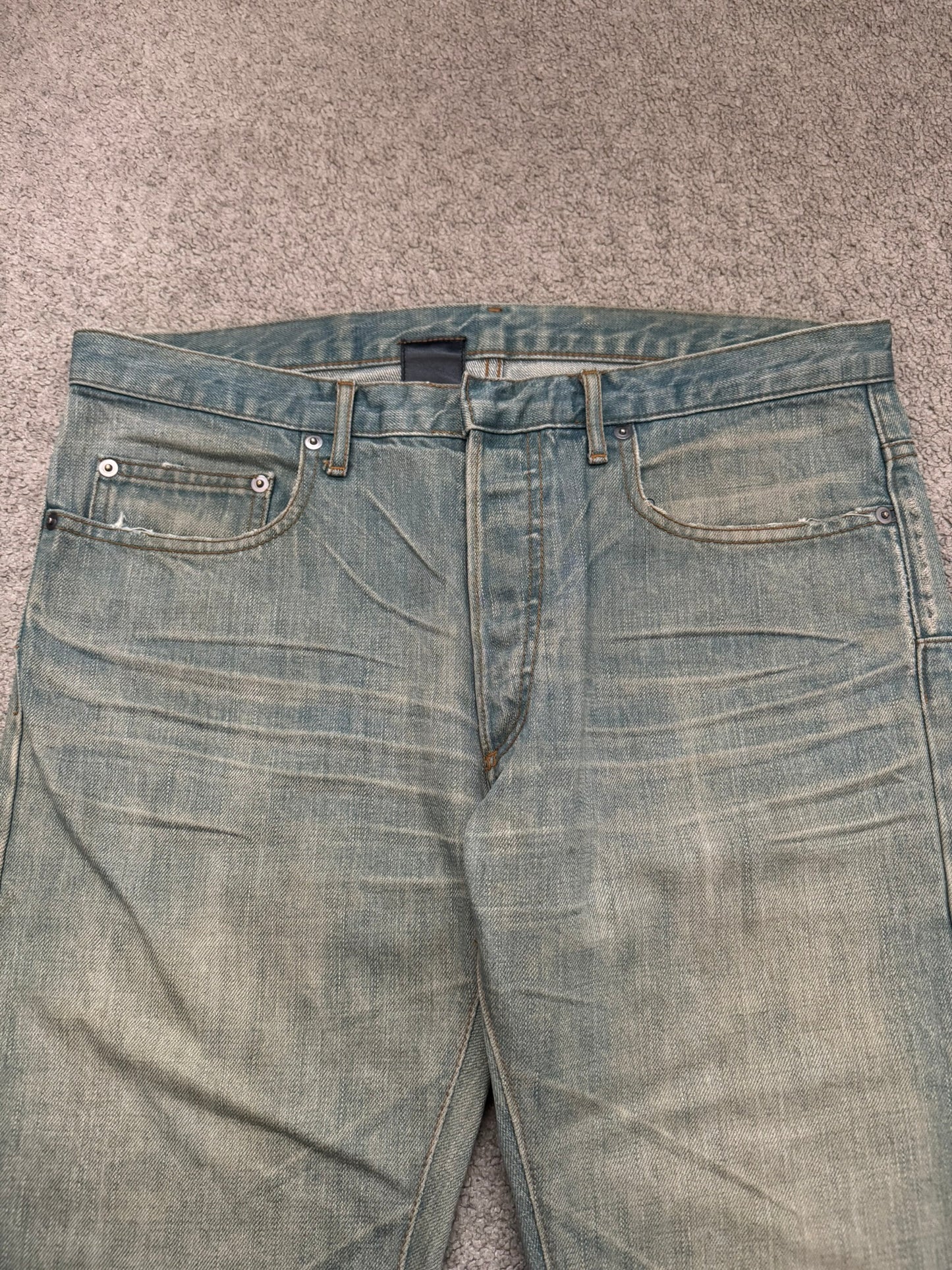 SS04 Dior Homme by Hedi Slimane “Bleu Claire” Washed Denim Jeans