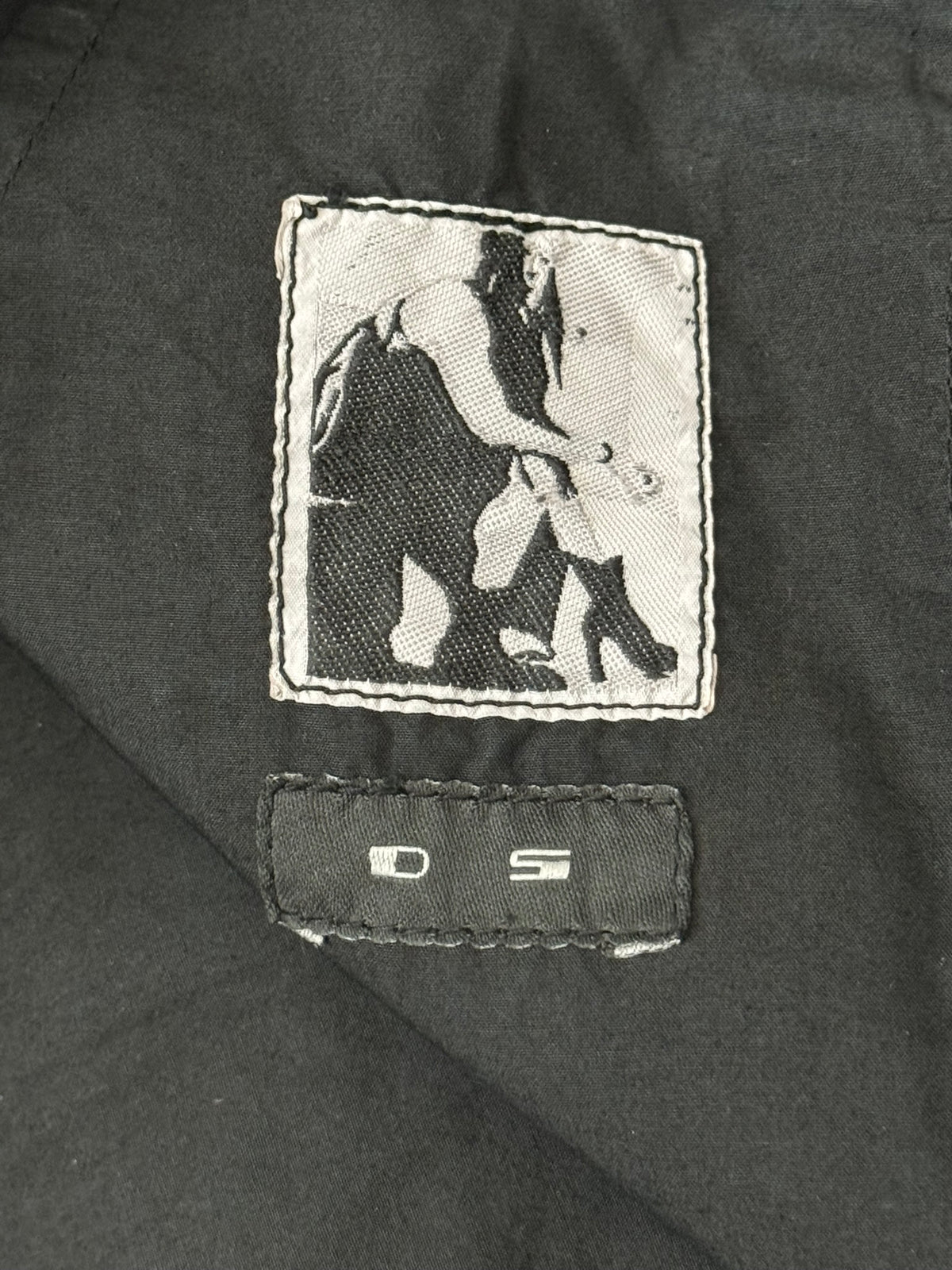 SS15 Rick Owens DRKSHDW Black Waxed Poplin Cargo Pants