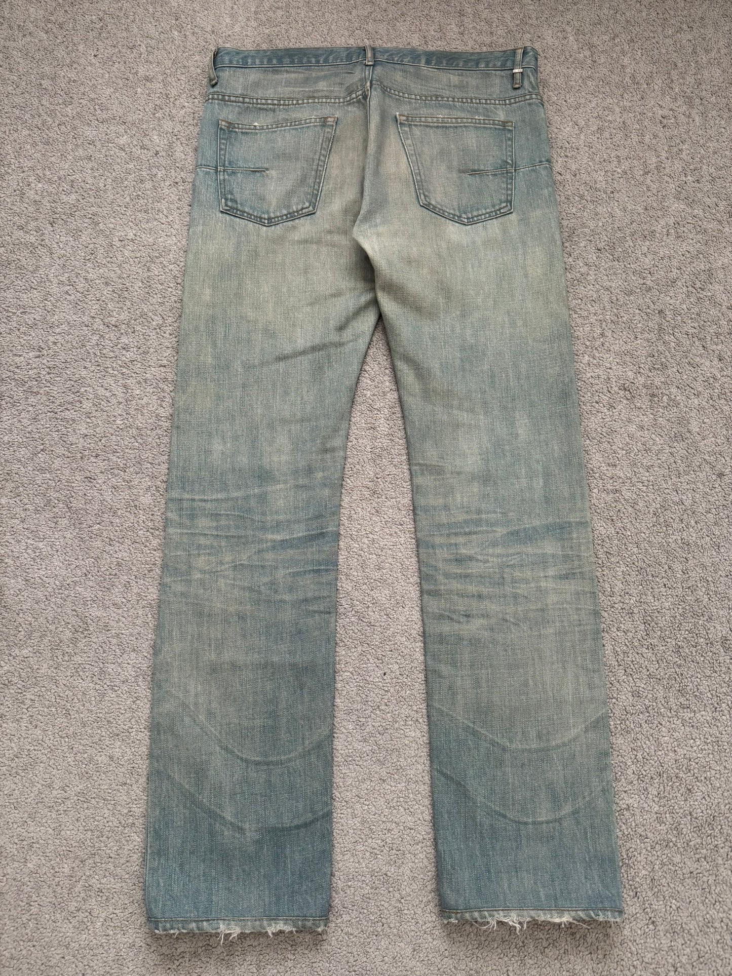 SS04 Dior Homme by Hedi Slimane “Bleu Claire” Washed Denim Jeans