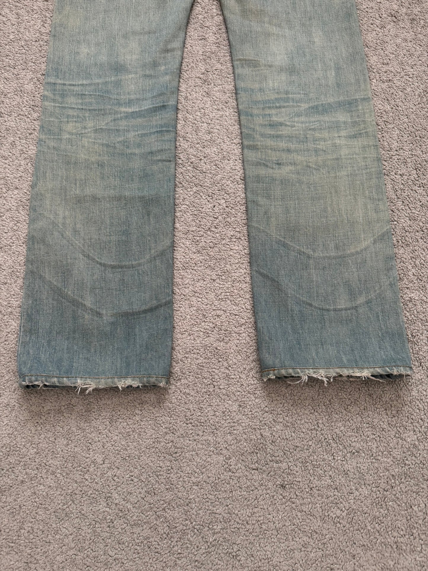 SS04 Dior Homme by Hedi Slimane “Bleu Claire” Washed Denim Jeans