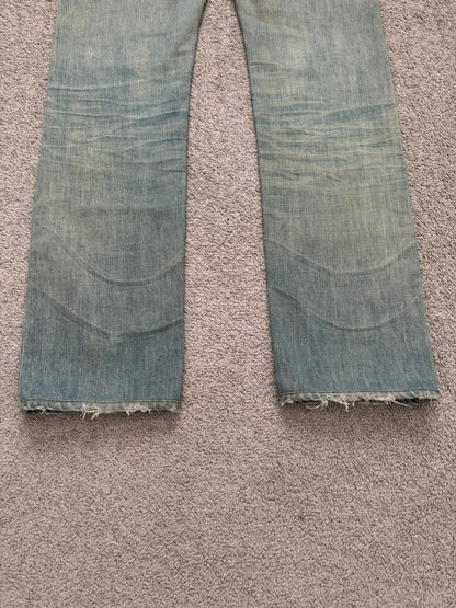 SS04 Dior Homme by Hedi Slimane “Bleu Claire” Washed Denim Jeans