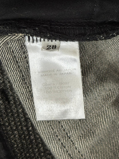 Balmain by Olivier Rousteing Distressed Zip Biker Denim Jeans