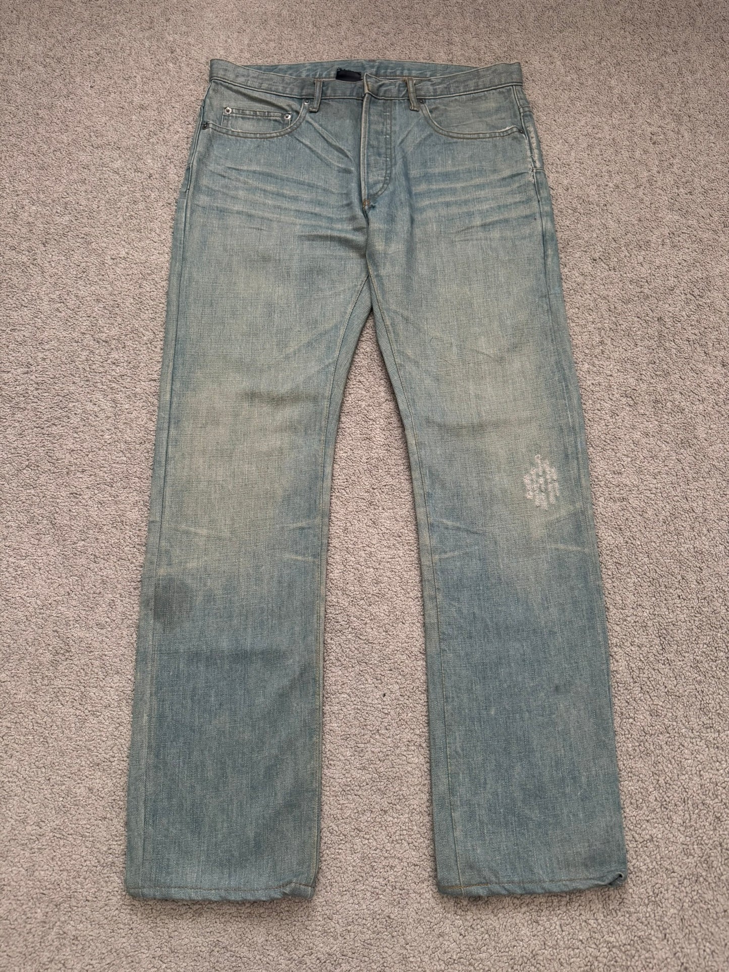 SS04 Dior Homme by Hedi Slimane “Bleu Claire” Washed Denim Jeans