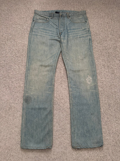 SS04 Dior Homme by Hedi Slimane “Bleu Claire” Washed Denim Jeans