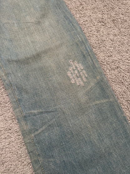 SS04 Dior Homme by Hedi Slimane “Bleu Claire” Washed Denim Jeans
