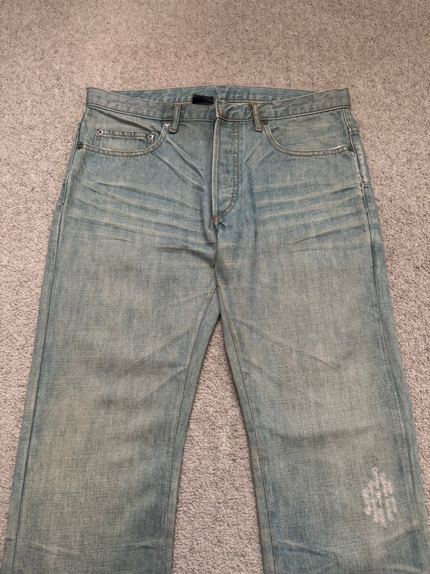 SS04 Dior Homme by Hedi Slimane “Bleu Claire” Washed Denim Jeans