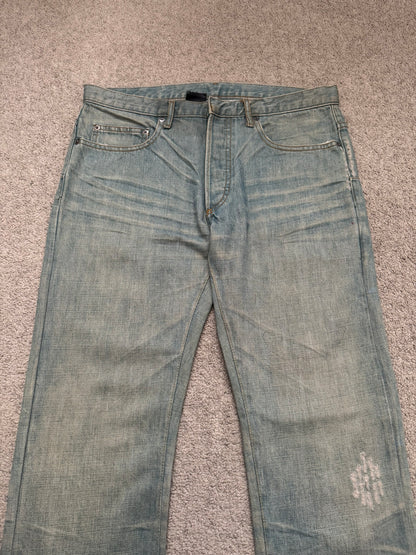 SS04 Dior Homme by Hedi Slimane “Bleu Claire” Washed Denim Jeans