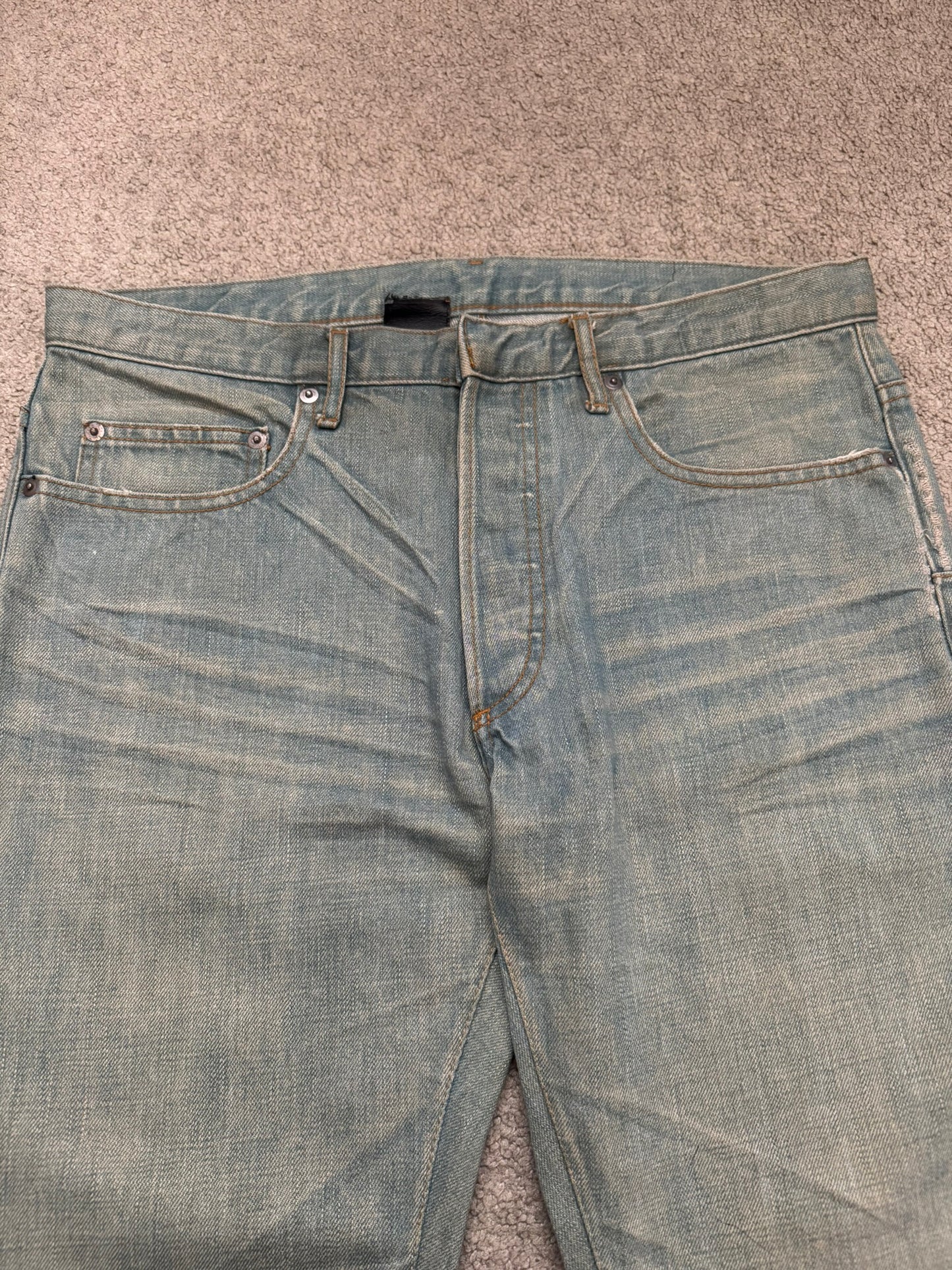 SS04 Dior Homme by Hedi Slimane “Bleu Claire” Washed Denim Jeans