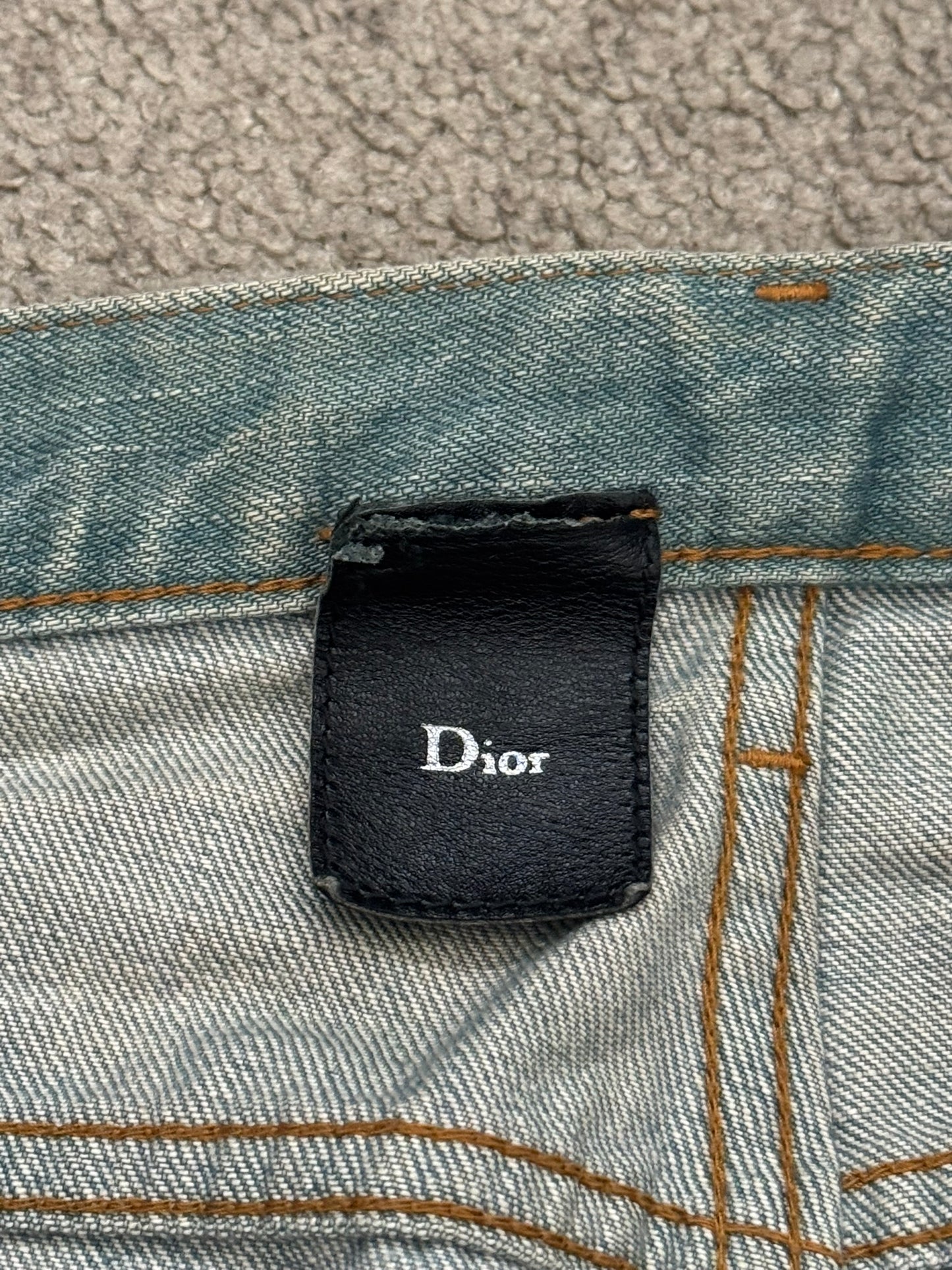 SS04 Dior Homme by Hedi Slimane “Bleu Claire” Washed Denim Jeans