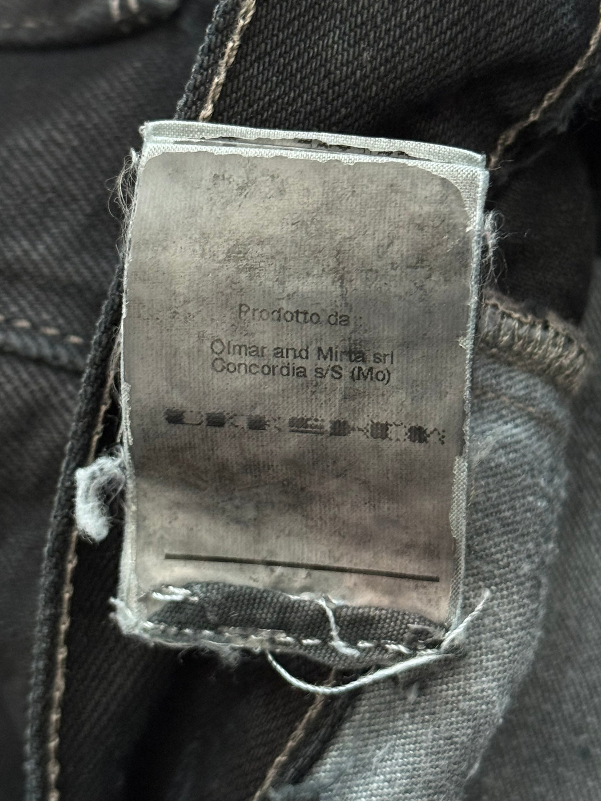 FW12 Rick Owens DRKSHDW Black Waxed Selvedge Berlin Cut Denim Jeans