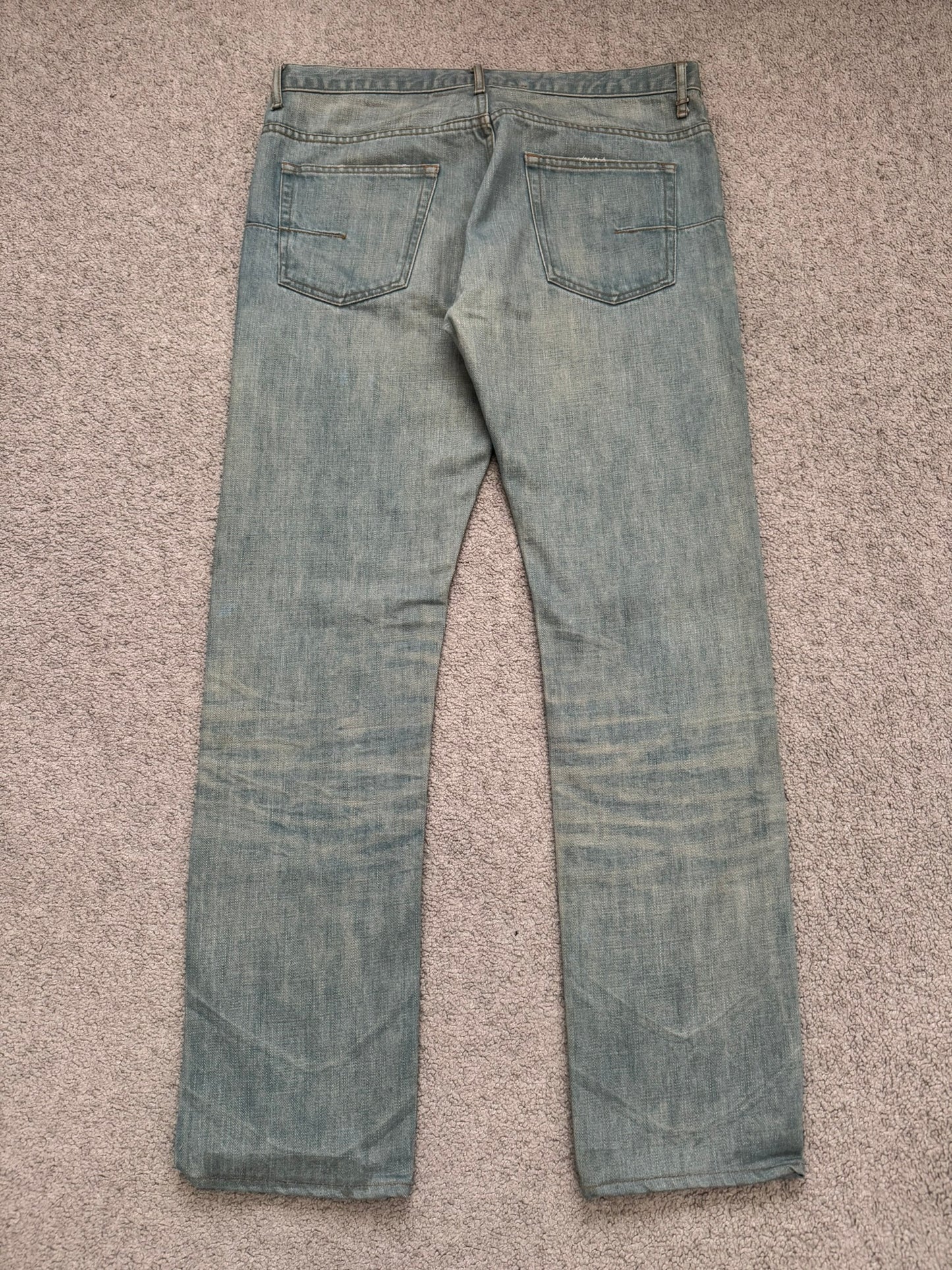 SS04 Dior Homme by Hedi Slimane “Bleu Claire” Washed Denim Jeans