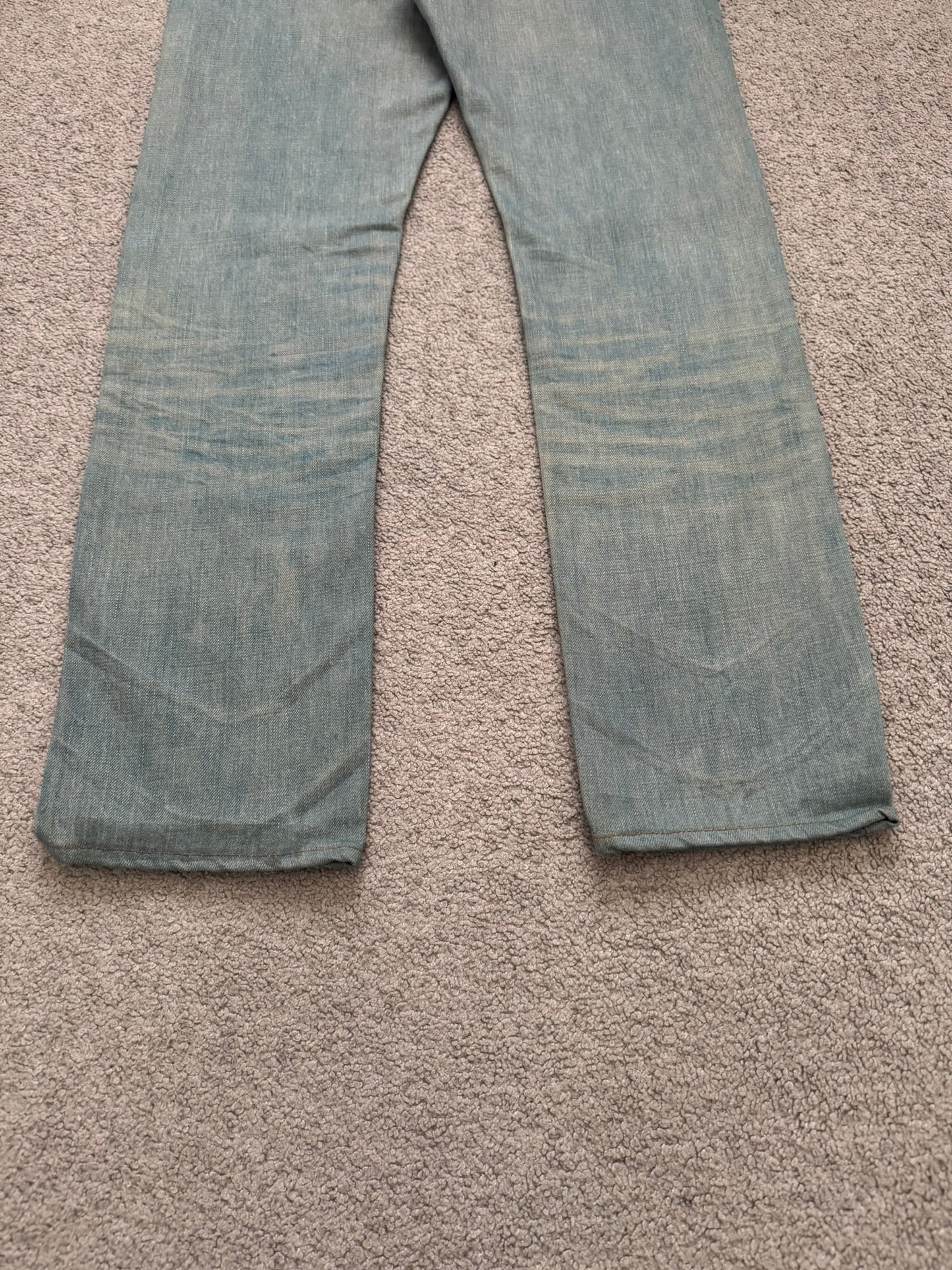 SS04 Dior Homme by Hedi Slimane “Bleu Claire” Washed Denim Jeans