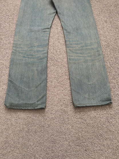 SS04 Dior Homme by Hedi Slimane “Bleu Claire” Washed Denim Jeans