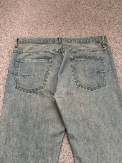 SS04 Dior Homme by Hedi Slimane “Bleu Claire” Washed Denim Jeans