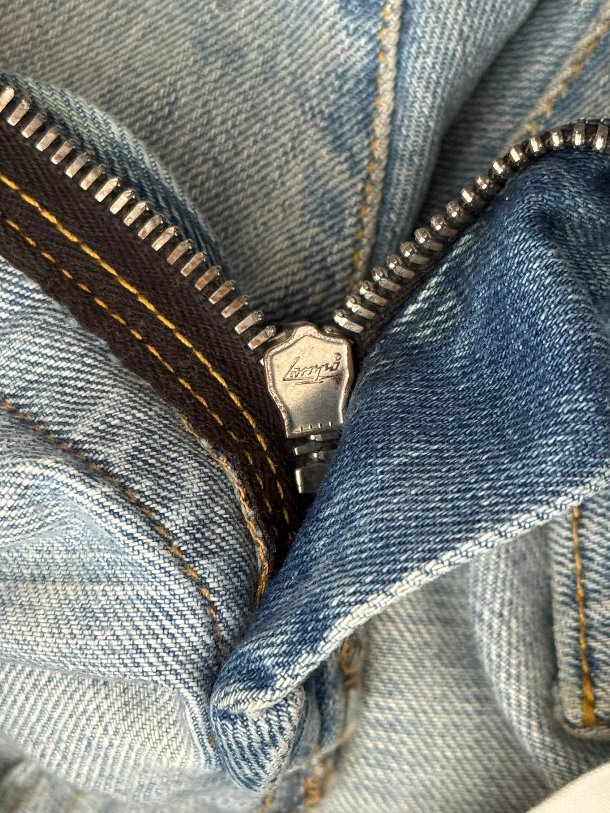 SS11 Balmain by Christophe Decarnin Eagle Coin Light Wash Biker Denim Jeans