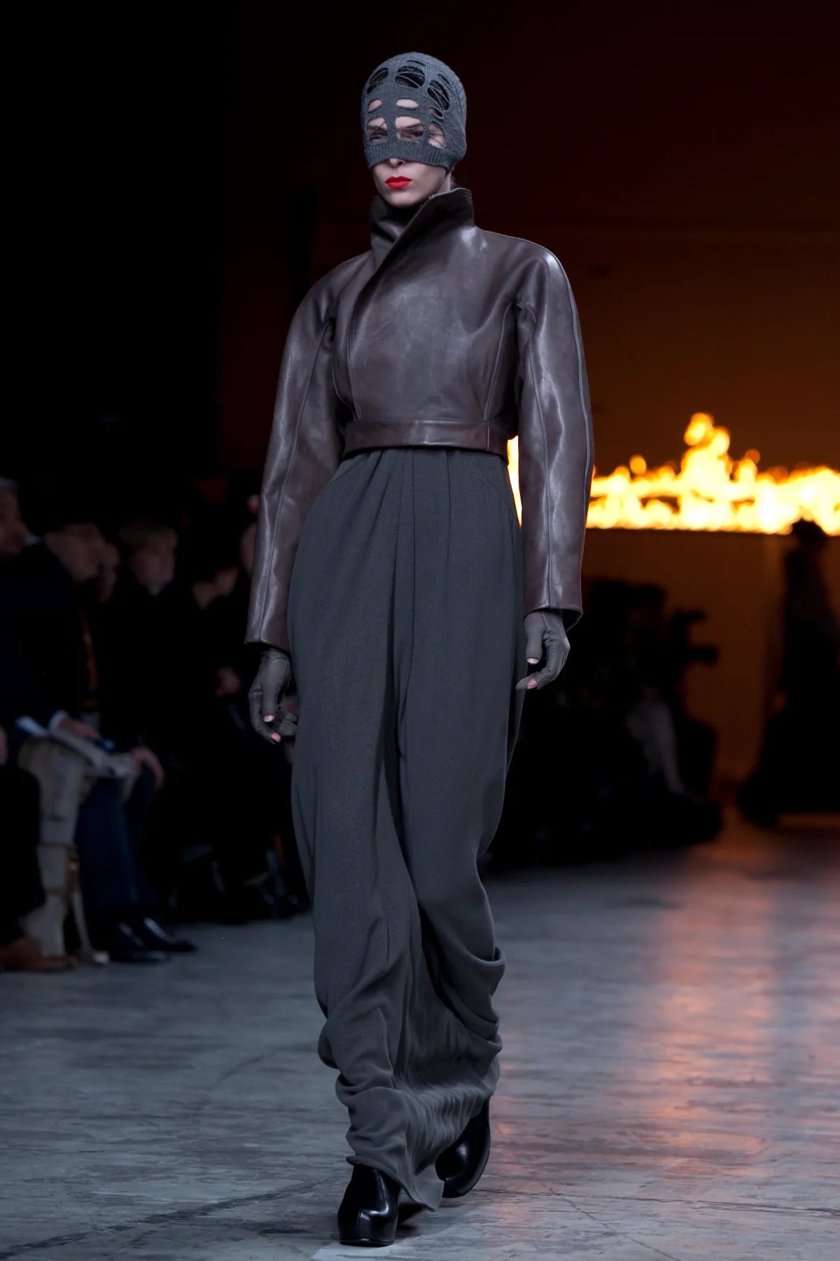 FW12 Rick Owens Runway "Mountain" Merino Wool Beanie/Mask