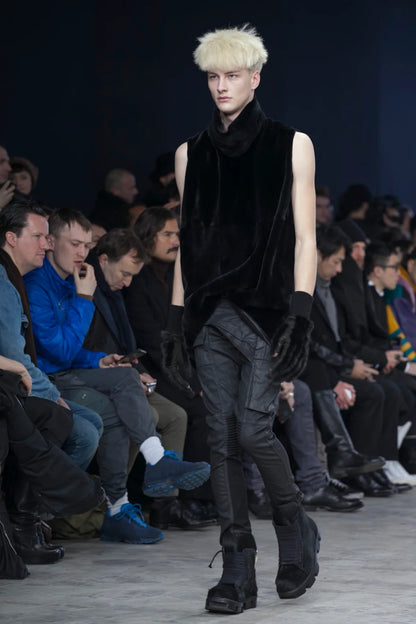 FW13 Rick Owens DRKSHDW "Plinth" Runway Waxed Memphis Biker Jeans