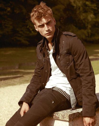 SS11 Balmain by Christophe Decarnin Embellished Distressed M-65 Field Jacket