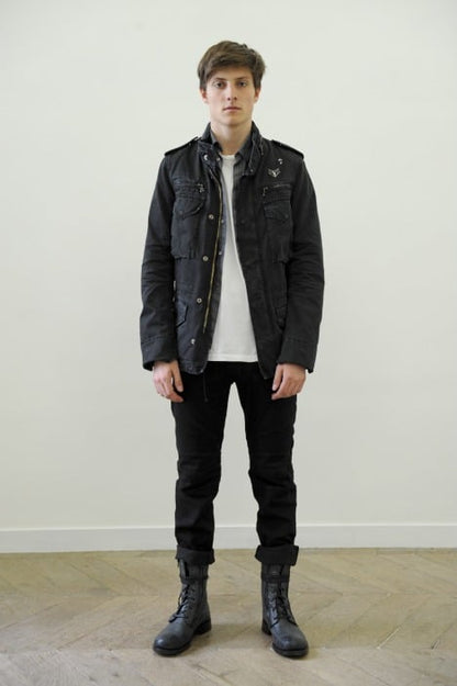 SS11 Balmain by Christophe Decarnin Embellished Distressed M-65 Field Jacket