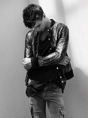 SS10 Balmain by Christophe Decarnin Distressed Cargo Denim Jeans