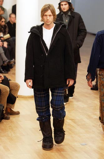 AW03 Junya Watanabe MAN Runway N-3B Wool Knitted Eskimo Parka